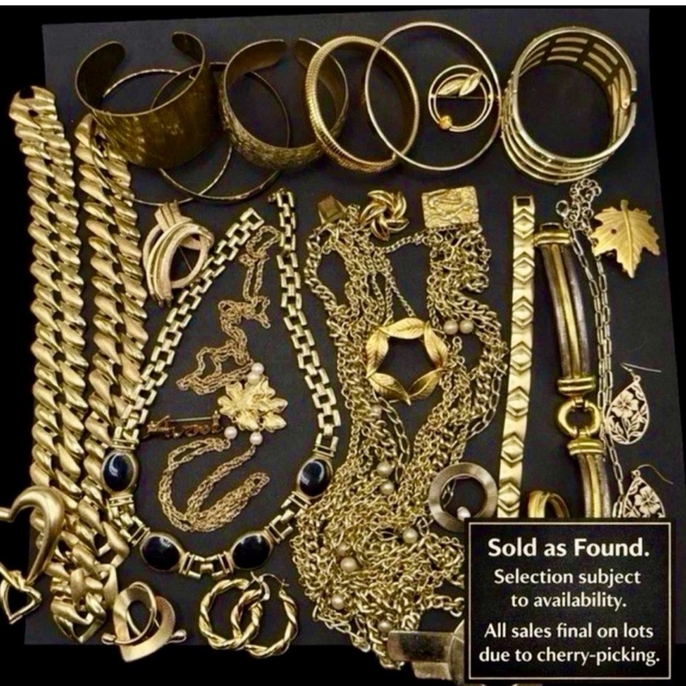 3 LB Mixed Metals Jewelry Lot • Vintage + Modern • Wearable + Repair • Reseller - Picture 5 of 11